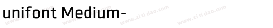 unifont Medium字体转换